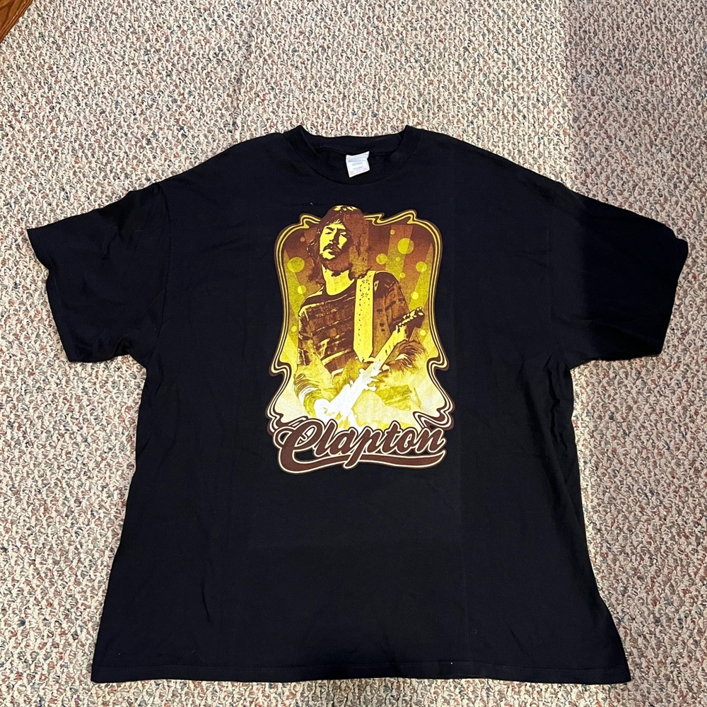 Vintage Eric Clapton Guitar Black Shirt